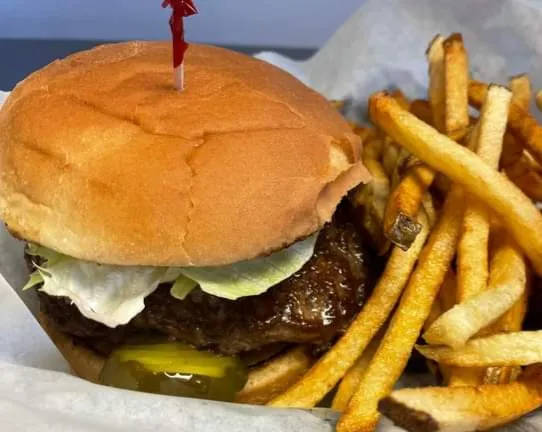Hamburger and French Fries
